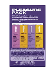 Alternate back view of TROJAN 12PK PLEASURE PACK