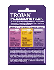 Alternate back view of TROJAN PLEASURE PACK 3PK