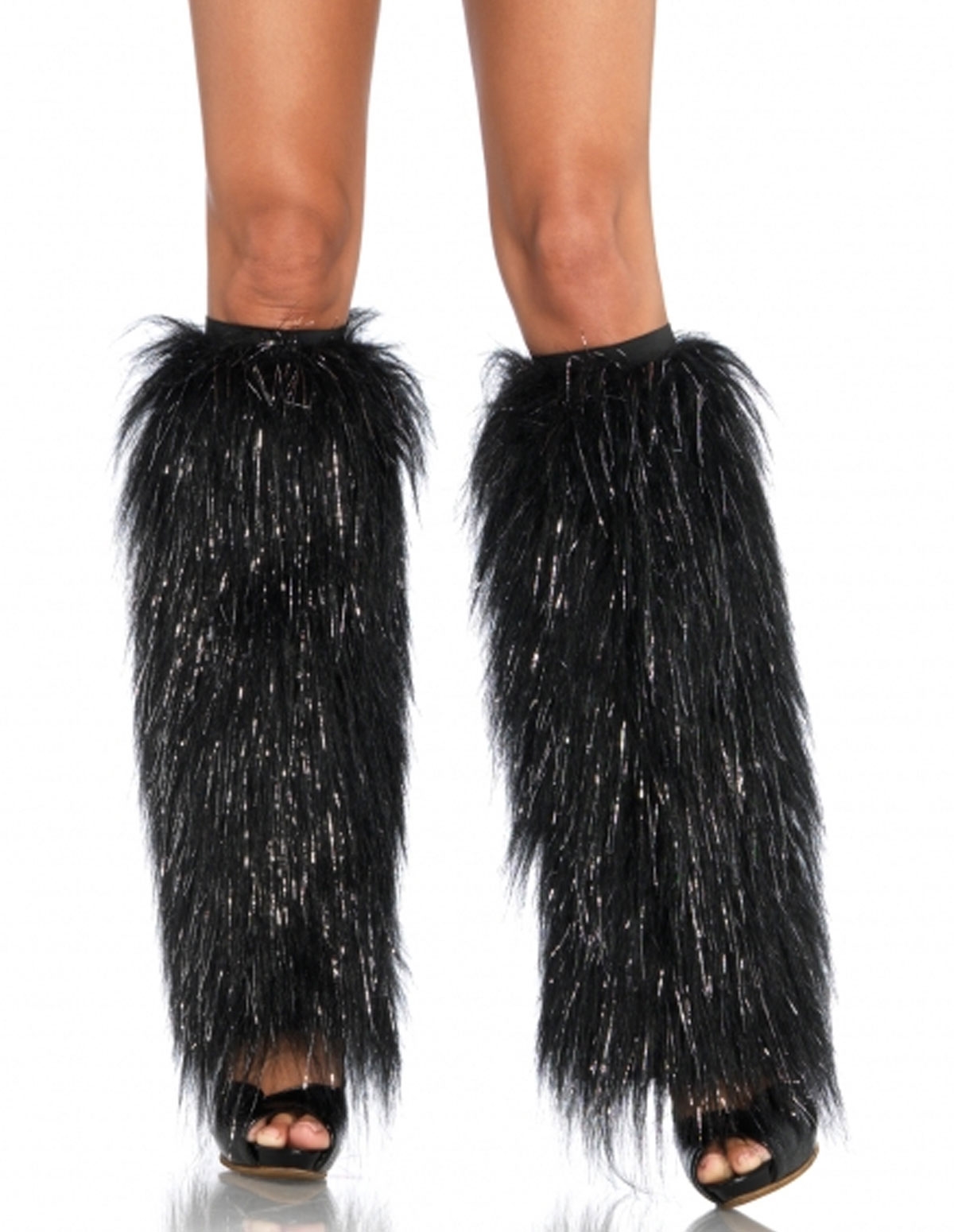 alternate image for Sparkly Fur Leg Warmer