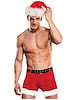Additional RED view of product ST. DICK SANTA BOXER SHORT AND HAT SET with color code RD