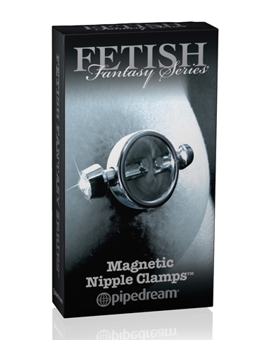 Fetish Fantasy Silver Magnetic Nipple Clamps ALT2 view 