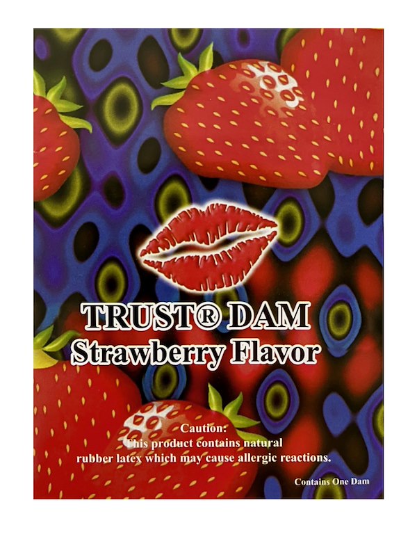 DENTAL DAMS STRAWBERRY ALT1 view Color: NC