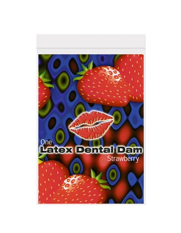 DENTAL DAMS STRAWBERRY ALT3 view Color: NC