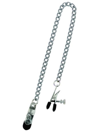 Broad Tip Jewel Chain Nipple Clamps default view Color: NC