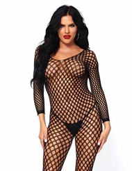 Front view of CIRCLE NET BODYSTOCKING