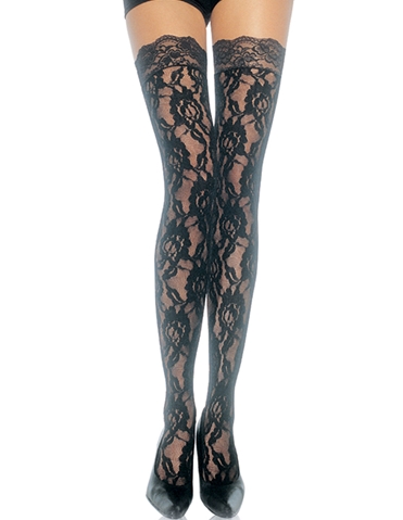 ROSE LACE STOCKINGS - 9762-04054
