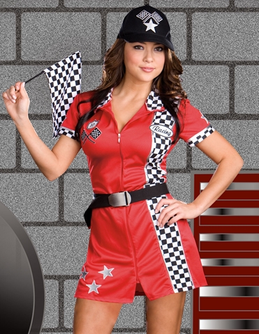 Racer Girl Costume default view Color: RD