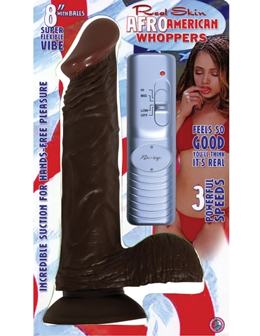 Afro American Whopper 8 With Balls Vibrator default view Color: ALT