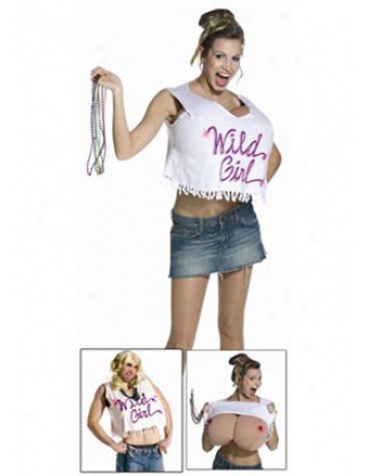 alternate image for Wild Girl T-Shirt Costume