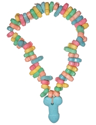 Front view of PENIS CANDY NECKLACE