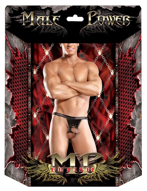 Apollo Cock And Ball Ring Backless Underwear ALT2 view Color: BK