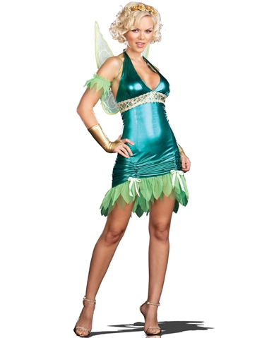 Green Lame Fairy Costume ALT1 view 