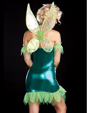 Green Lame Fairy Costume ALT2 view 