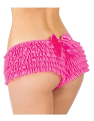 Additional ALT view of product RUFFLE SHORT WITH BOW - PLUS with color code 