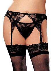 Additional  view of product OPEN FRONT PANTY - PLUS with color code BK
