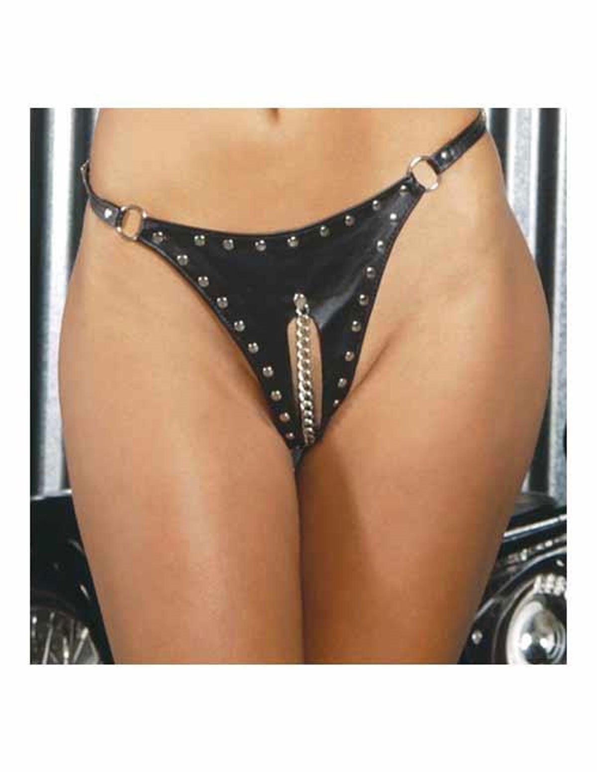 alternate image for LTHR CHAIN THONG