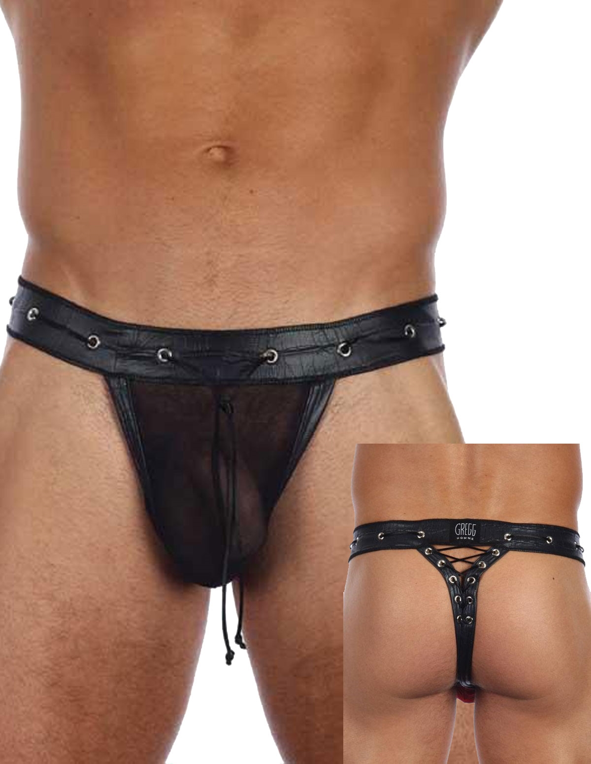 alternate image for Teeser Lace Up Thong