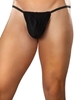 Additional BLACK view of product MENS SLINKY POSING STRAP with color code BK