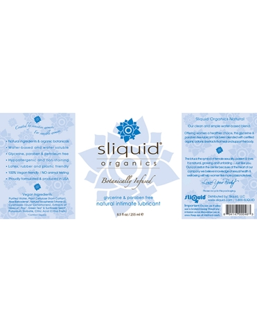 Sliquid Natural Organic Lube 8.5Oz ALT1 view 