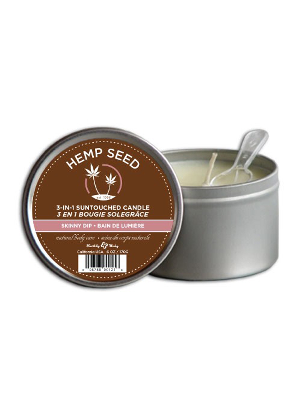alternate image for Hemp Seed Massage Candle - Skinny Dip