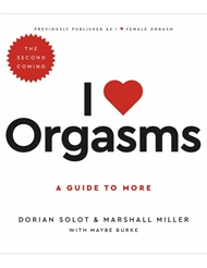 Front view of I LOVE ORGASMS BOOK