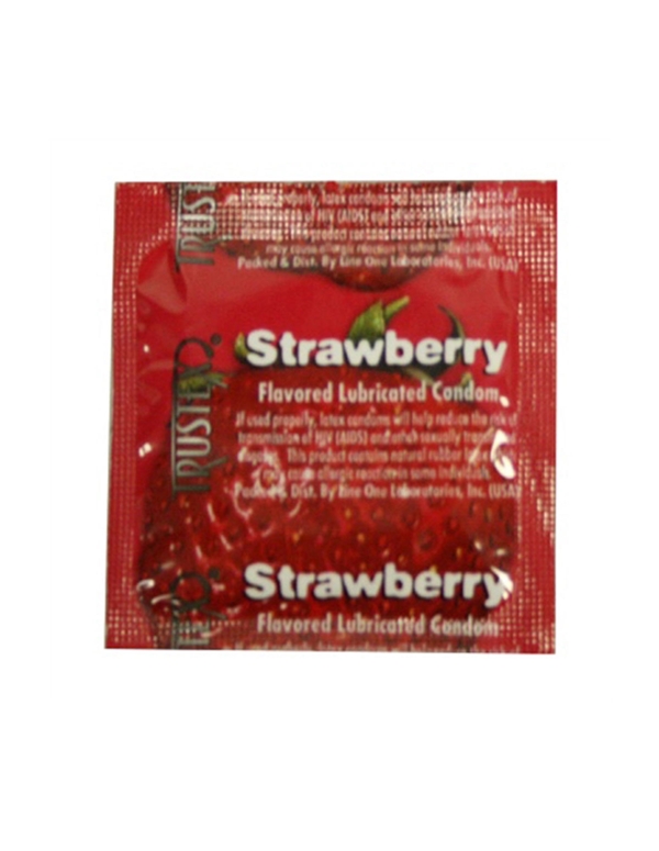Trustex Strawberry Condom 3Pk default view 