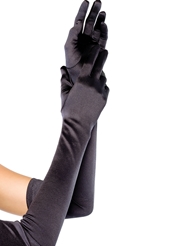 Front view of SATIN OPERA GLOVES