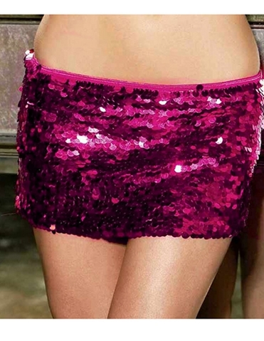 Sequin Mini Skirt default view Color: BK