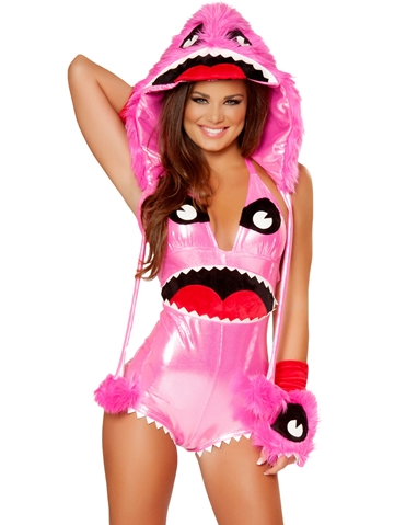 4Pc Pinky Monster Costume default view Color: PK