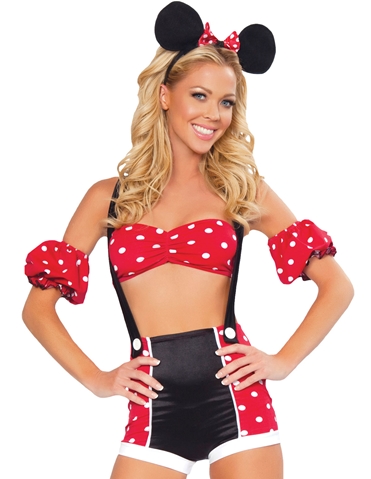 Pin-Up Minnie Mouse Costume default view Color: RWH