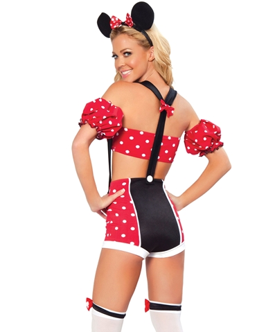 Pin-Up Minnie Mouse Costume ALT2 view 