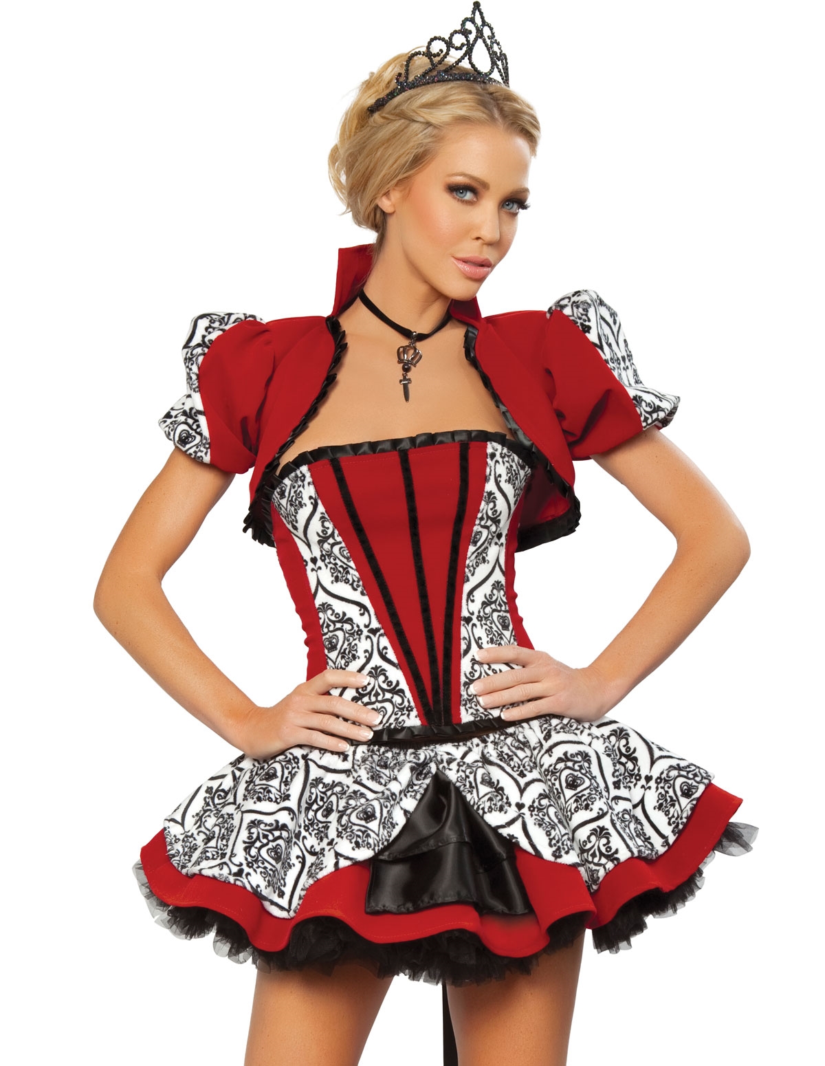 alternate image for 4Pc Queen Of Hearts Costume