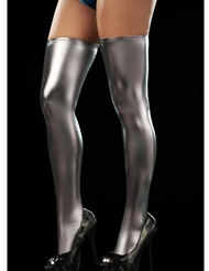 Additional  view of product WET LOOK THIGH HIGH with color code GM