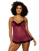 Additional BLACK LILY view of product RUFFLES GALORE BABYDOLL with color code BLY