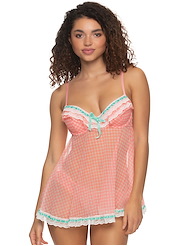 Additional  view of product RUFFLES GALORE BABYDOLL with color code GV