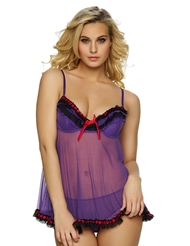 Additional  view of product RUFFLES GALORE BABYDOLL with color code PR